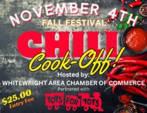 Chili Cook-Off - November 4th - Whitewright Fall Festival